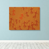 Stengelig doek Pre-historische grove tinctuur Canvas Afdruk (Insitu (Houten vloer))