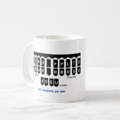 Steno Life begint met 225 blauwe Mok (Voorkant links)