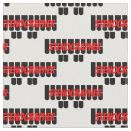 Steno-toetsen voor rode en zwarte stembanden stof