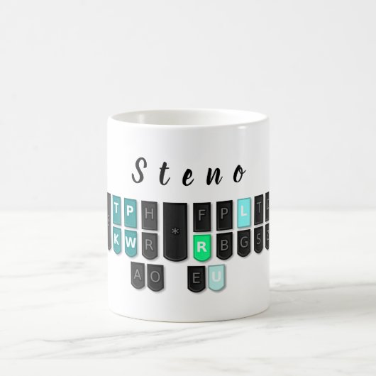 Steno-toetsenbordMok Koffiemok (Center)