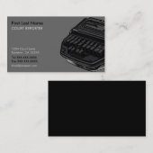 Stenograph machine Court Reporter visitekaartjes (Voorkant / Achterkant)