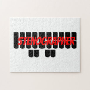 Stenographer Steno Keys for Court Reporters Legpuzzel