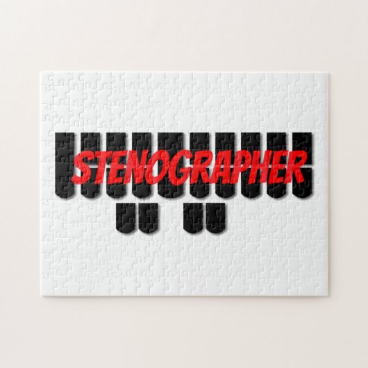 Stenographer Steno Keys for Court Reporters Legpuzzel (Horizontaal)