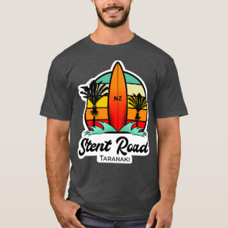 Stent Road Surf ontwerp Taranaki T-shirt