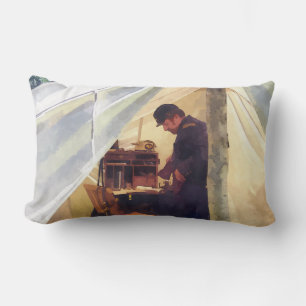 Stent van de officier van de burgeroorlog kussen