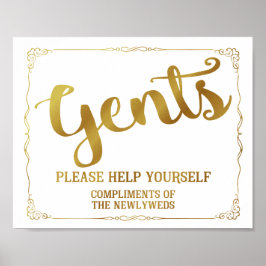 Stententoilet - mand voor toiletartikelen poster