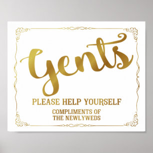 Stententoilet - mand voor toiletartikelen poster