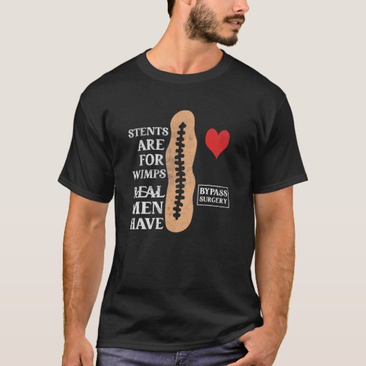 Stents voor wimpers Echte Mannen hebben een open b T-shirt (Voorkant)