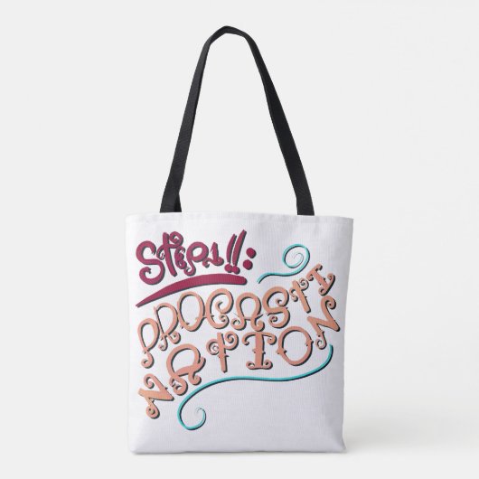 Step 1: Procastination Tote Bag (Achterkant)