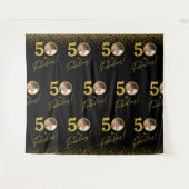 Step and Repeat Fabulous Birthday Photo Backdrop  Wandkleed (Voorkant (horizontaal))