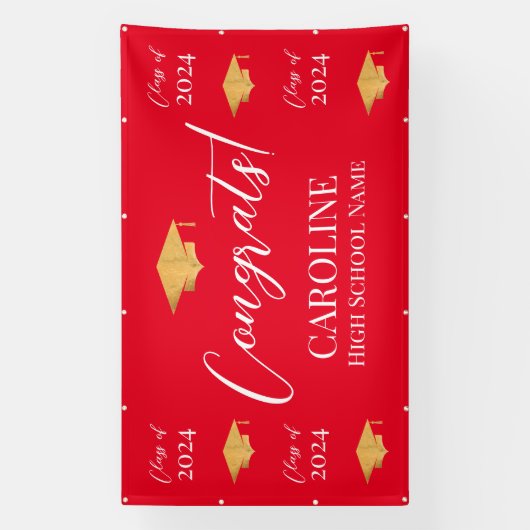 Step and repeat Graduation Backdrop banner  (Verticaal)