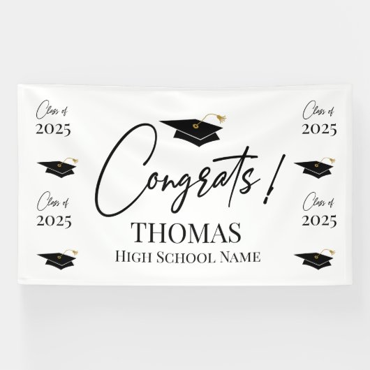Step and repeat Graduation Backdrop banner  (Horizontaal)