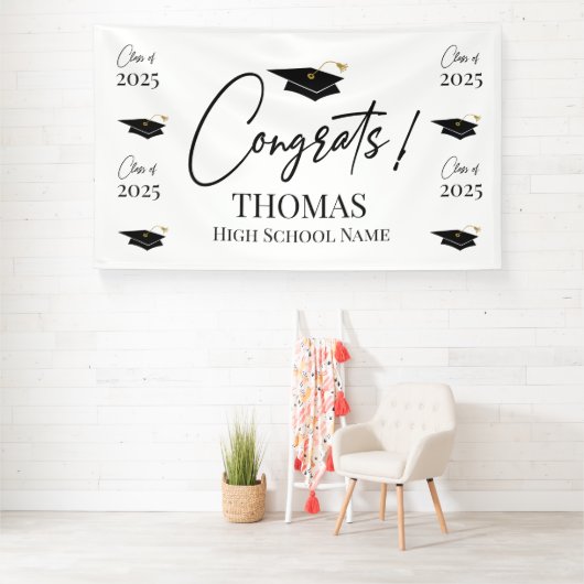 Step and repeat Graduation Backdrop banner (Insitu)