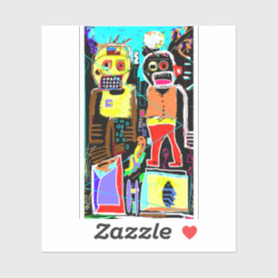 Step Brothers Sticker - Bold Abstract Face Art