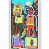 Step Brothers Sticker - Bold Abstract Face Art (Voorkant)