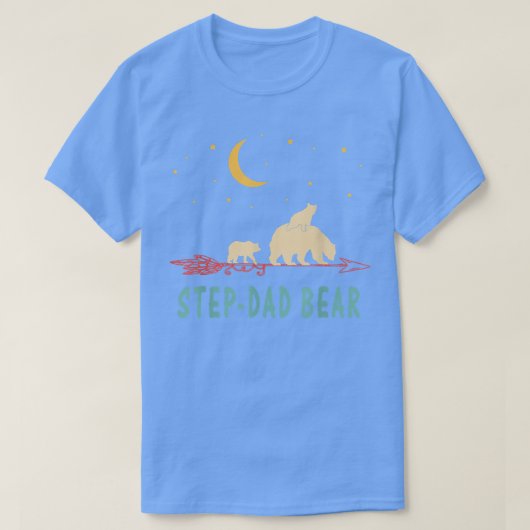 Step Dad Bear with 2 Cubs Shirt Twice Blessed Step (Design voorkant)