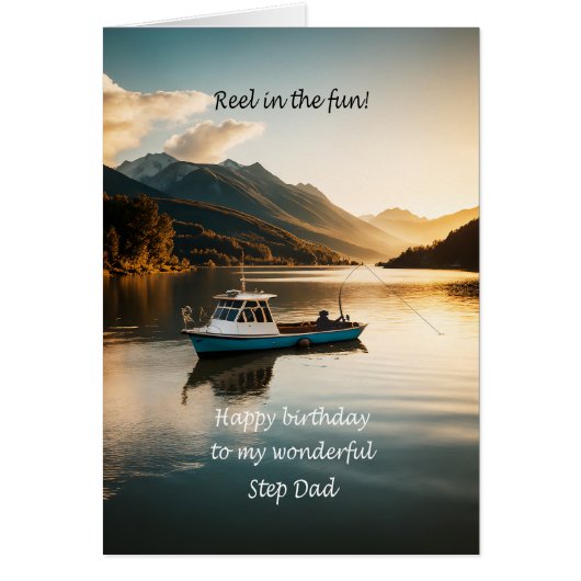 Step Dad Gevist van een bootverjaardag (Voorkant)