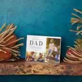 Step Dad Photo Collage Keepsake Gift Fotoplaat (Zijkant)