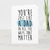 Step Dad vaderdag Card Kaart (Voorkant)