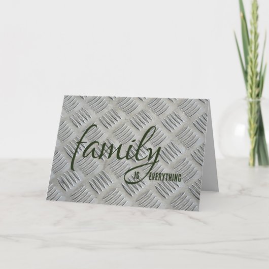 Step Dad Verjaardag Metalen Ontwerp Kaart (Voorkant)