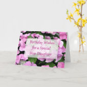 Step Dochter Verjaardag Kaart (Gele Bloem)