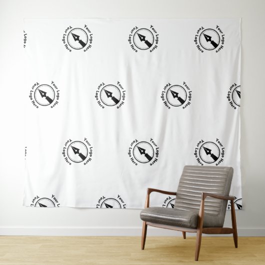 Step en Repeat Notaris Zakelijk Logo Evenement Wit Wandkleed (In Situ (horizontaal))