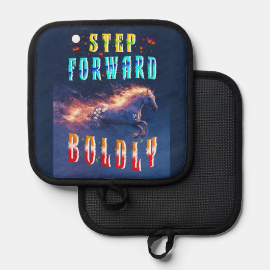 Step Forward Boldly Pannenlap (Voorkant / Achterkant)