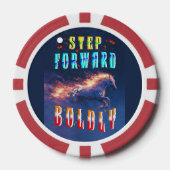 Step Forward Boldly Poker Chips (Voorkant)
