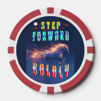 Step Forward Boldly Poker Chips