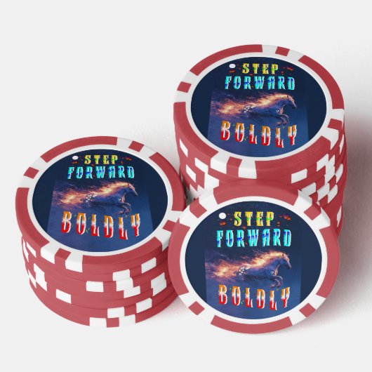 Step Forward Boldly Poker Chips (Opstapeling)