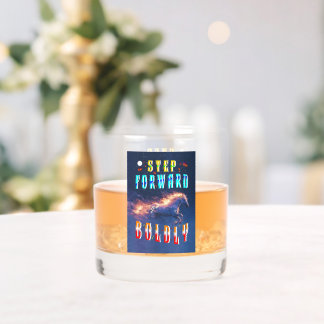 Step Forward Boldly Whisky Glas