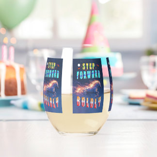 Step Forward Boldly Wijnglas Zonder Voet