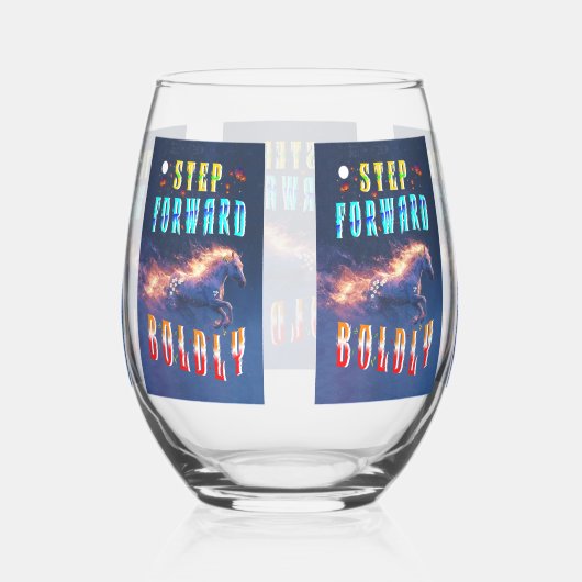 Step Forward Boldly Wijnglas Zonder Voet (Rechts)
