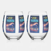 Step Forward Boldly Wijnglas Zonder Voet (Achterkant)