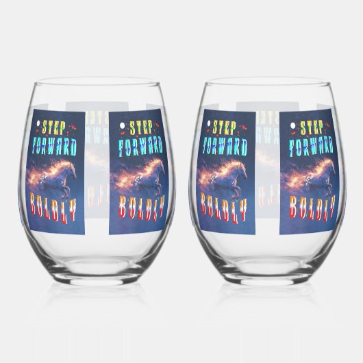 Step Forward Boldly Wijnglas Zonder Voet (Rechts)