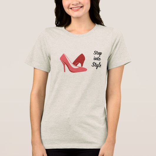 Step in Style Shoes Graphic T-Shirt (Voorkant)