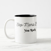 Step-Mama Beer, jij rockt Tweekleurige Koffiemok (Links)