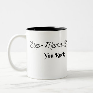 Step-Mama Beer, jij rockt Tweekleurige Koffiemok