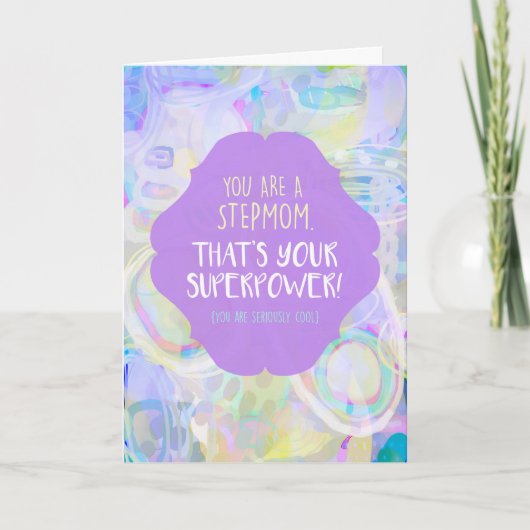 Step Mom Superpower Moederdag Kaart (Voorkant)