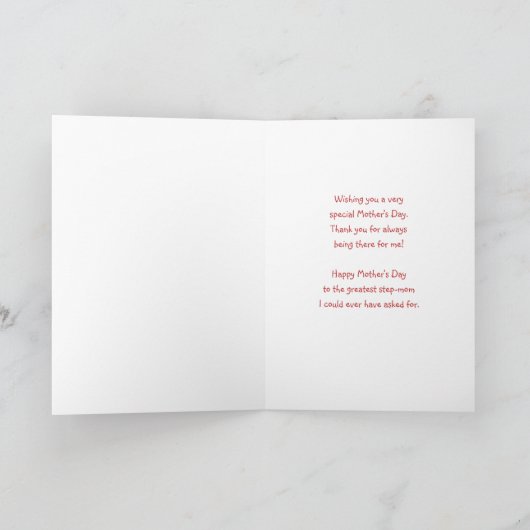 Step Moms hebben geen eigen dag Kaart (Binnen)