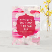 Step Moms hebben geen eigen dag Kaart (Gele Bloem)
