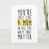 Step Mum moederdag-kaart Kaart (Voorkant)