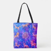 Step Out in Style With This Blue + Purple Tote Bag (Achterkant)