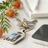 Step Out metal keychain (Zijkant)