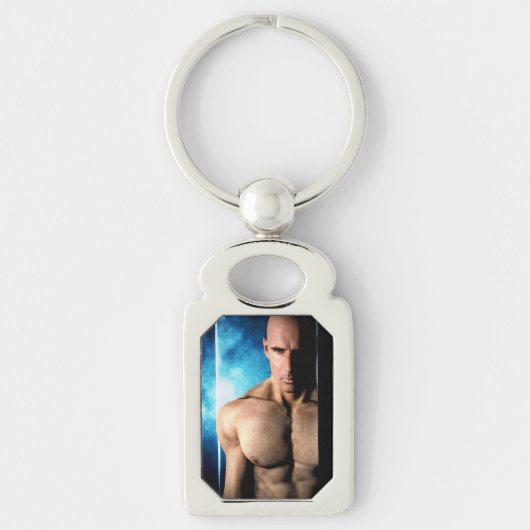 Step Out metal keychain (Voorkant)