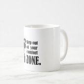 step out of your comfort zone  koffiemok (Voorkant rechts)