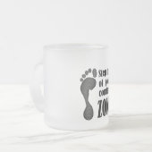 step out of your comfort zone  matglas koffiemok (Voorkant links)