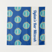 Step & Repeat Bar Mitzvah VOEG JE LOGO Toe Achterg Wandkleed (Voorkant (horizontaal))