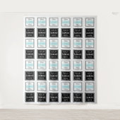  Step & Repeat Business Backdrop Two Logo Banner Wandkleed (Voorkant)