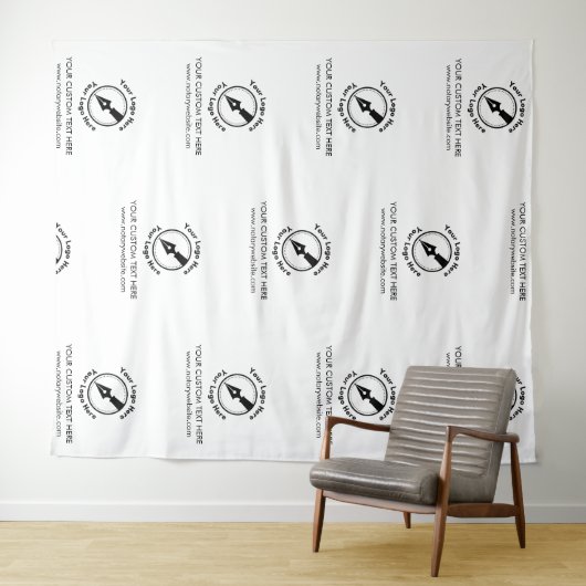 Step & Repeat White Company Logo Event Notaris Wandkleed (In Situ (horizontaal))